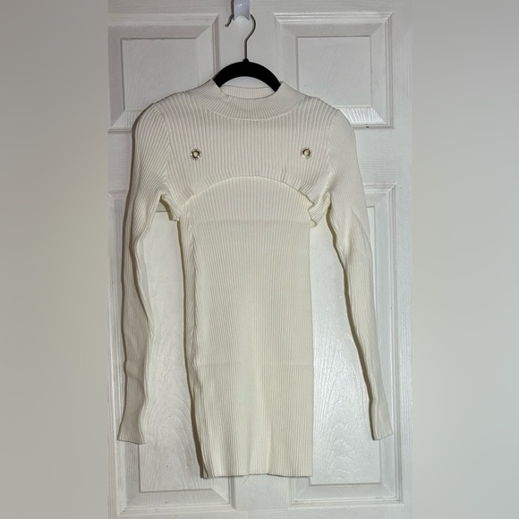 Two-piece Tube Dress with cropped with rhinestone accents. - Picture 1 of 1